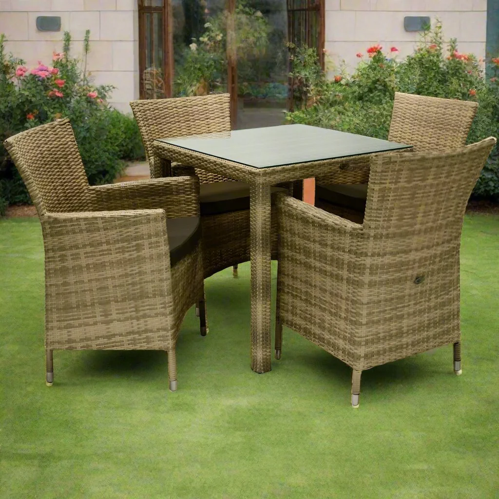 طقم راتان 4 كراسي وترابيزه- SAT44 - Image 1