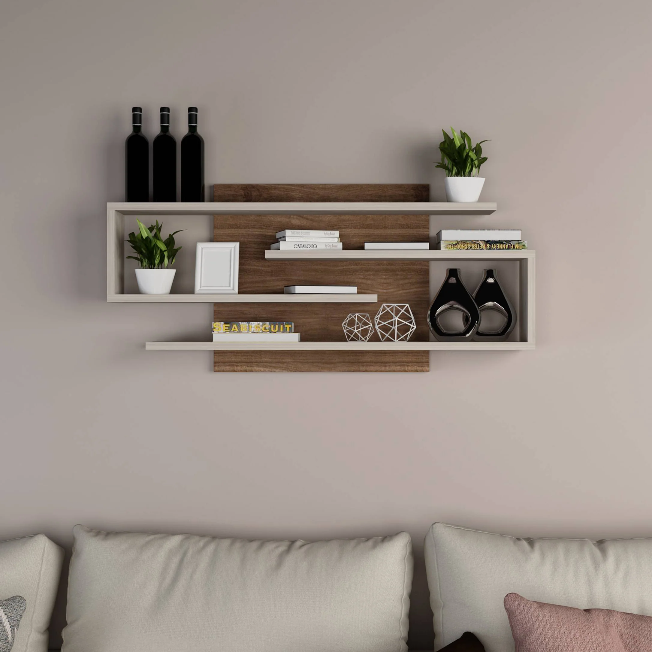 أرفف حائط ديكور 15×100سم - LOG107 - Image 1
