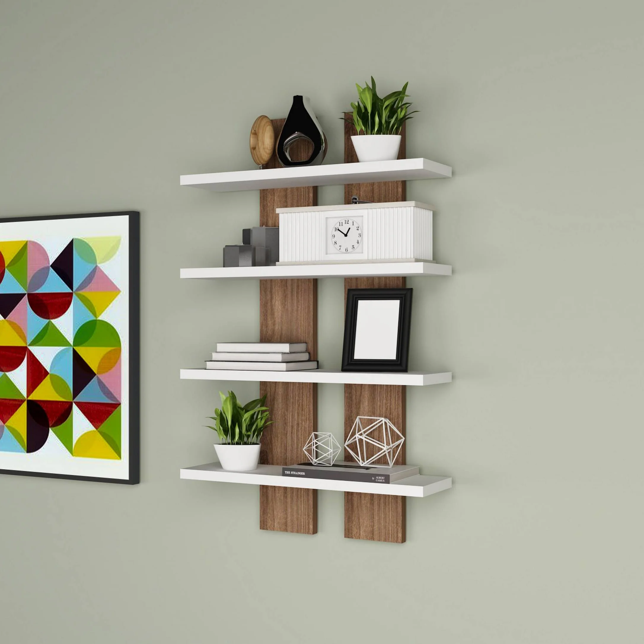 أرفف حائط ديكور 15×50سم - LOG31 - Image 1