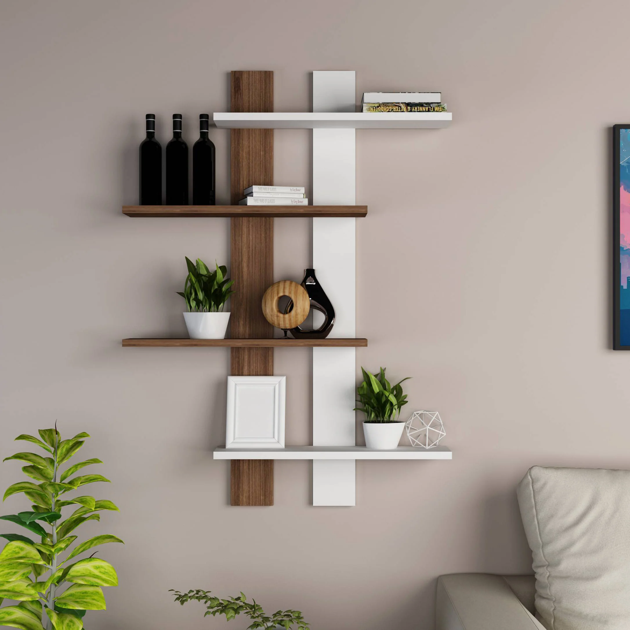 أرفف حائط ديكور 15×85سم - LOG57 - Image 1
