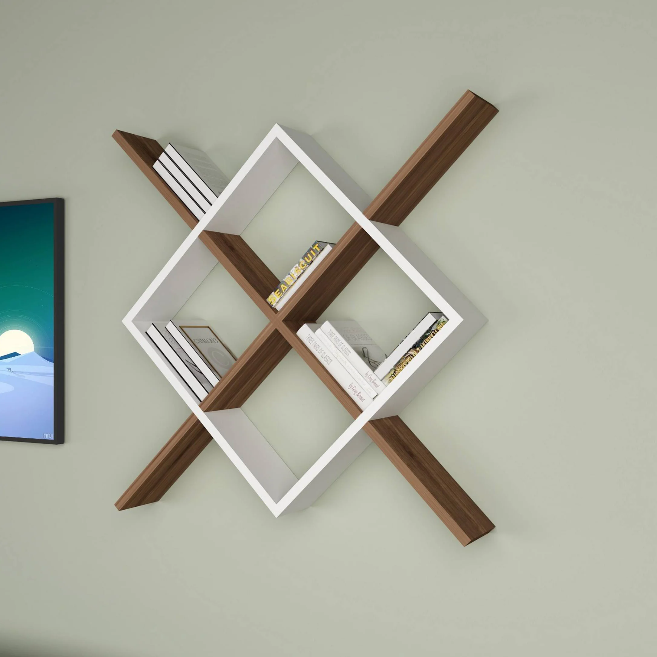 أرفف حائط ديكور 15×110سم - LOG88 - Image 1
