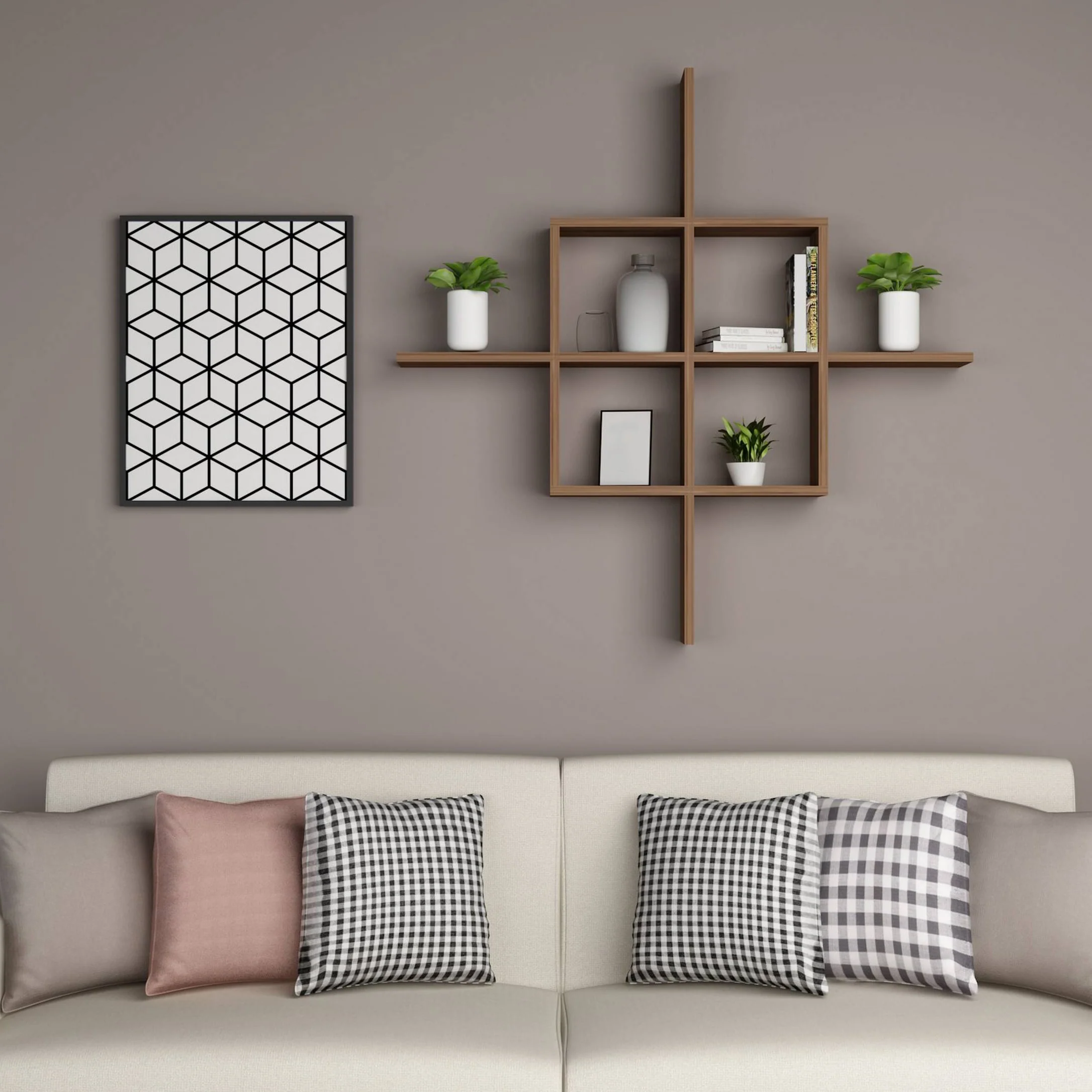 أرفف حائط ديكور 15×60سم - LOG101 - Image 1