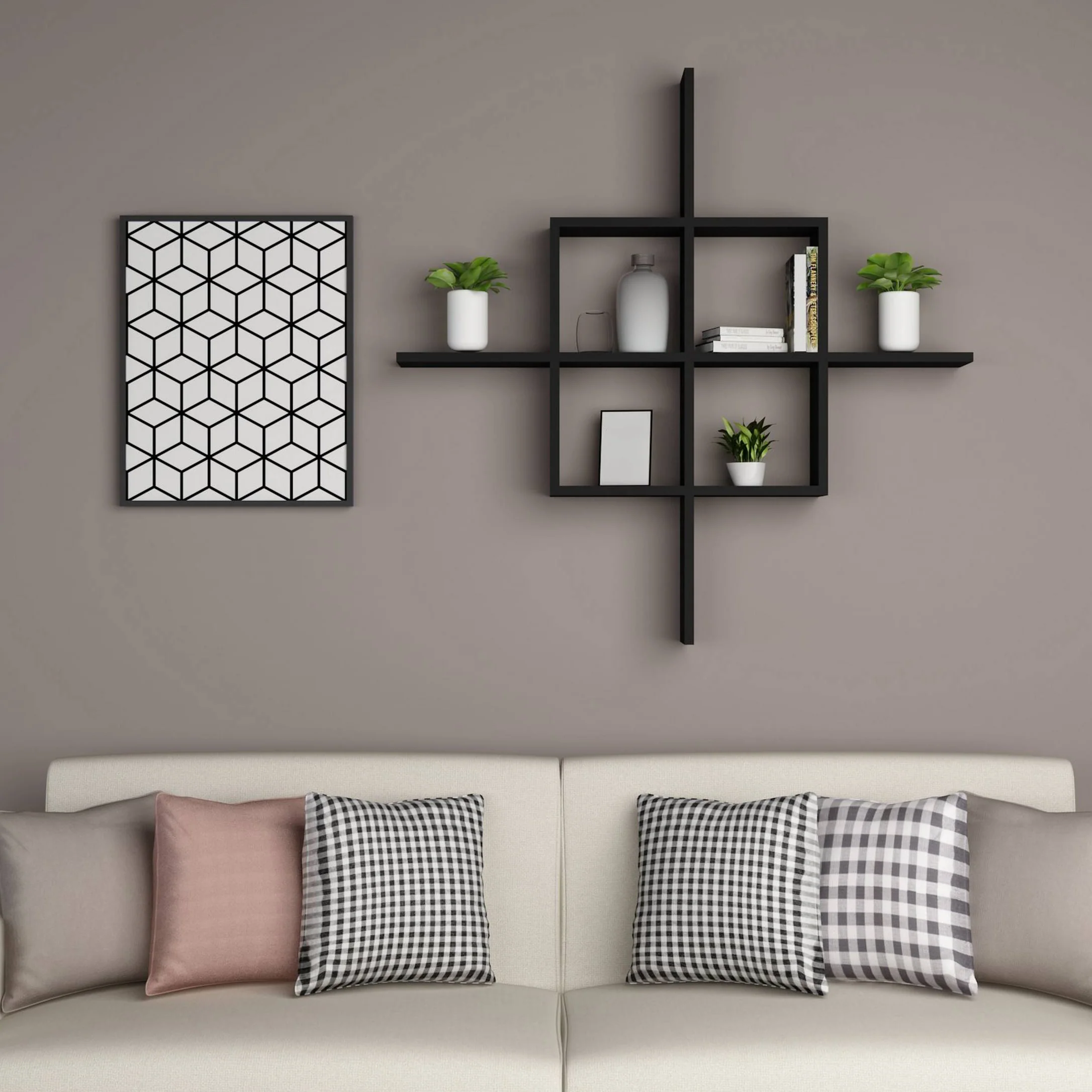 أرفف حائط ديكور 15×60سم - LOG102 - Image 1
