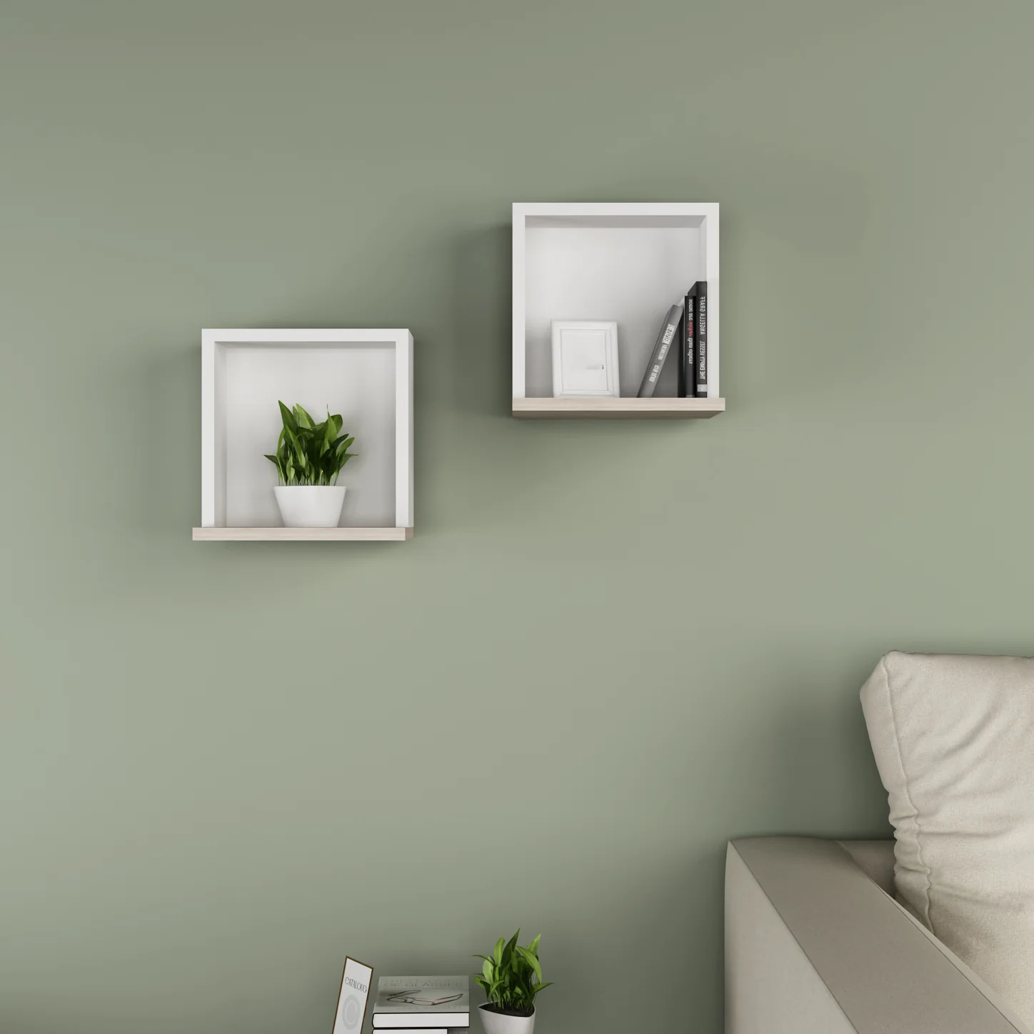 أرفف حائط ديكور 20×30سم - LOG50 - Image 1