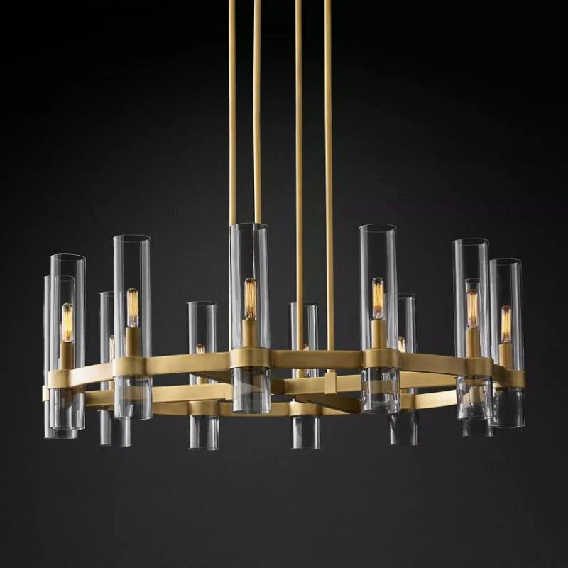 Ravelle Round Chandelier 36" - Image 1