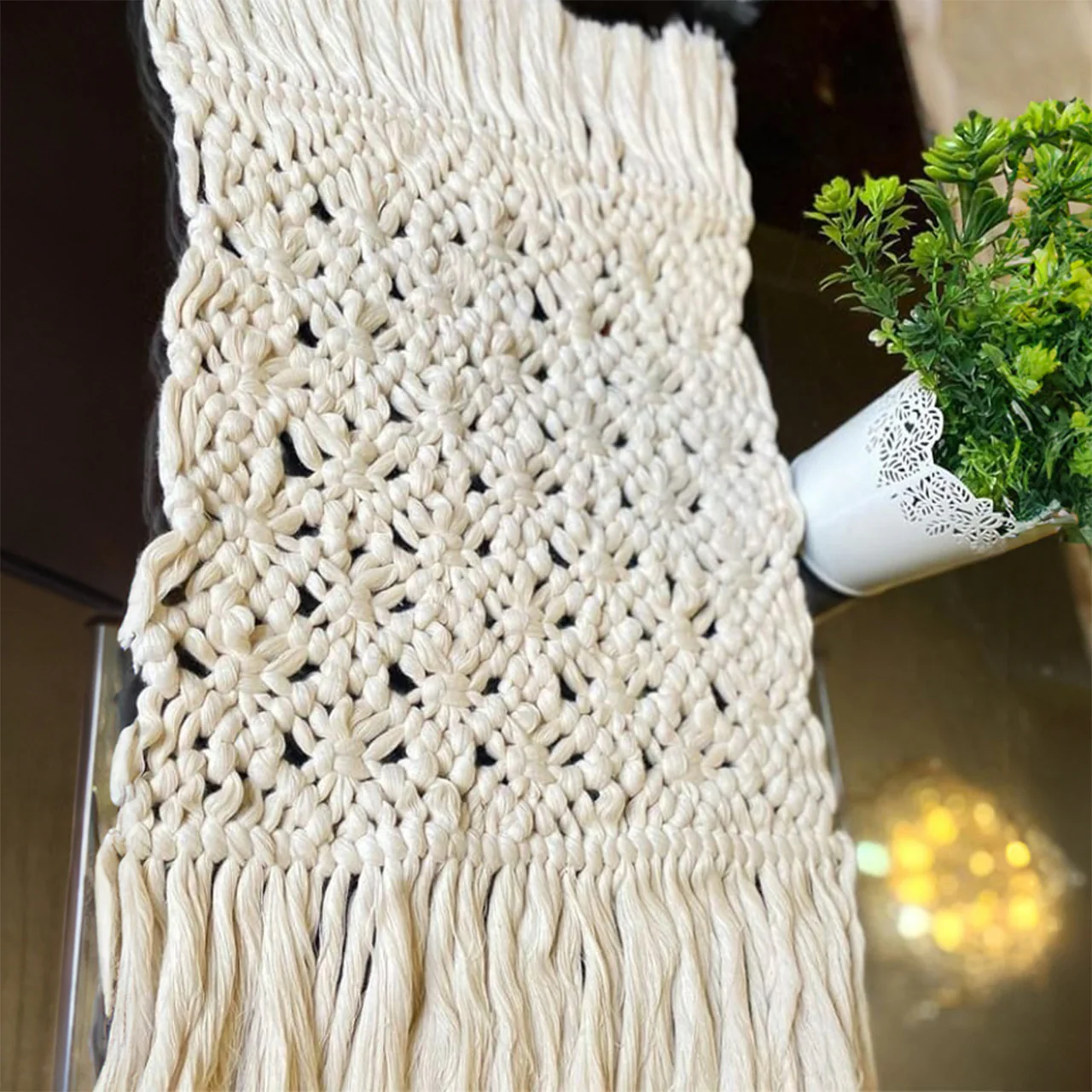 رانر مكرمية 40×25سم- DIVA18 - Image 1