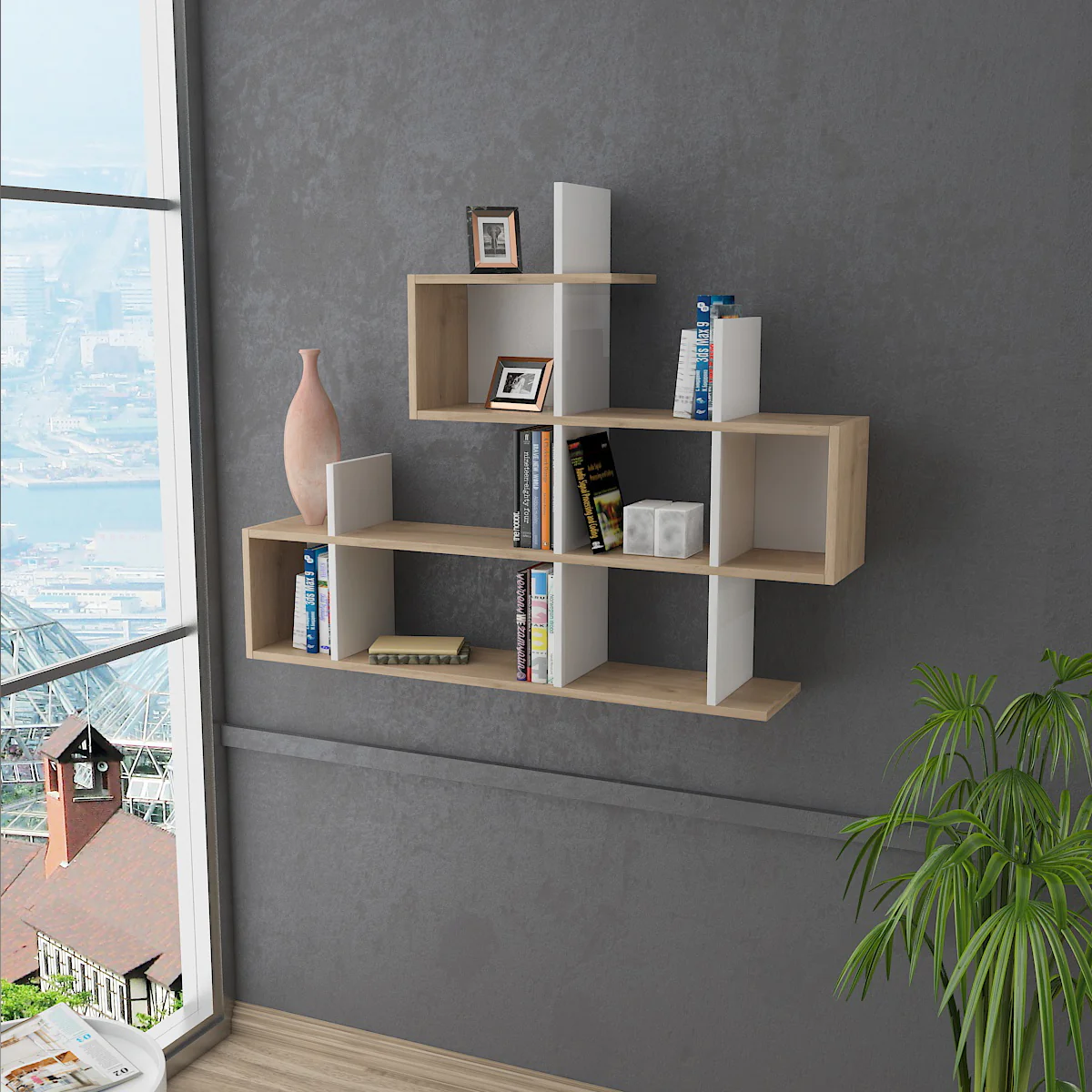 أرفف حائط ديكور 15×120سم - LOG112 - Image 1