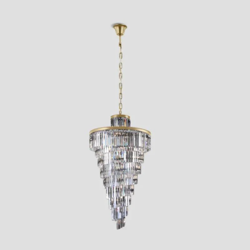 Rhea Spiral Tierd Crystal Chandelier - Image 1