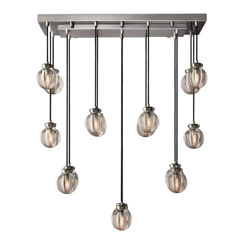 Roby Spherical Modern Rectangular Chandelier 36” - Image 3