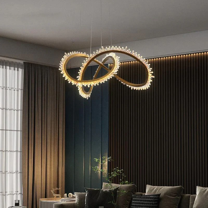 Rocast Crystal Möbius Ring Chandelier - Image 2