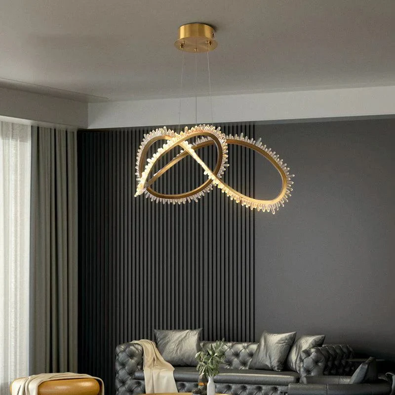 Rocast Crystal Möbius Ring Chandelier - Image 3