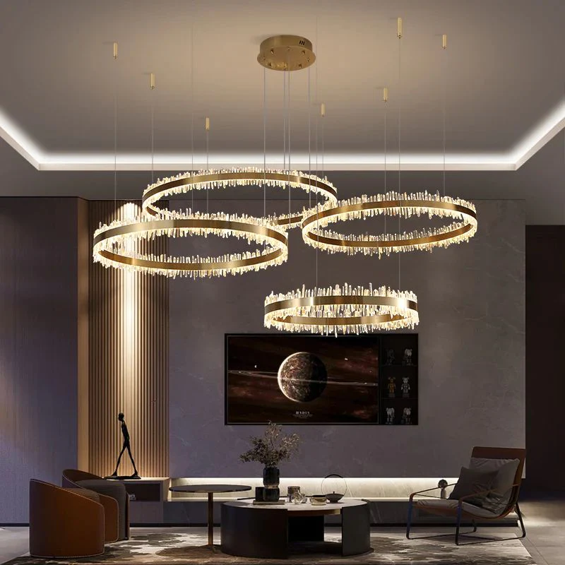 Rocast Crystal Rings Luxury Chandelier - Image 3
