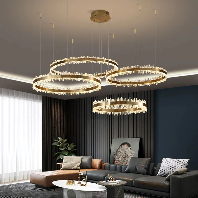 Rocast Crystal Rings Luxury Chandelier - Image 2