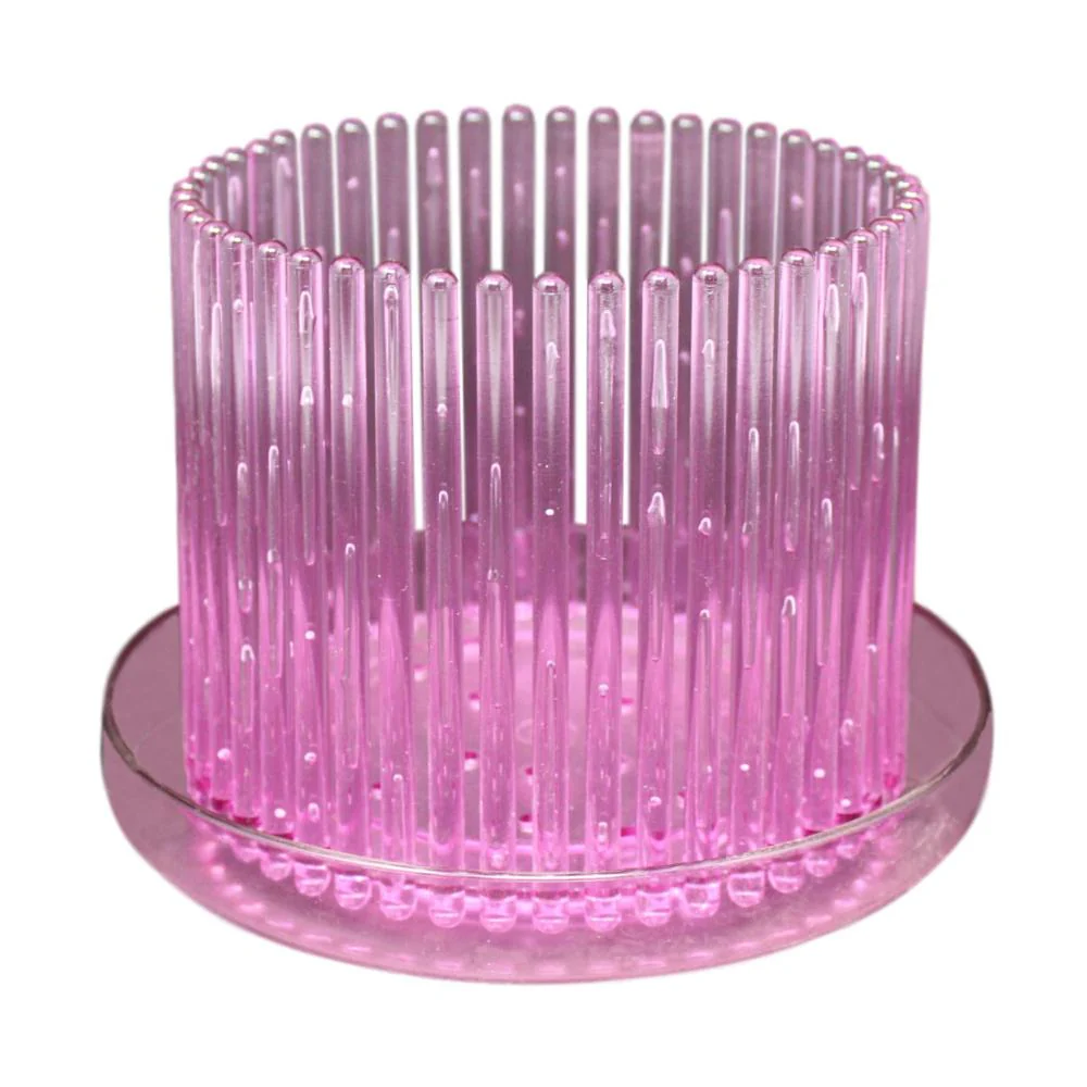5.25" Rose Quartz  Carousel Orchid Pot and Saucer - Image 1