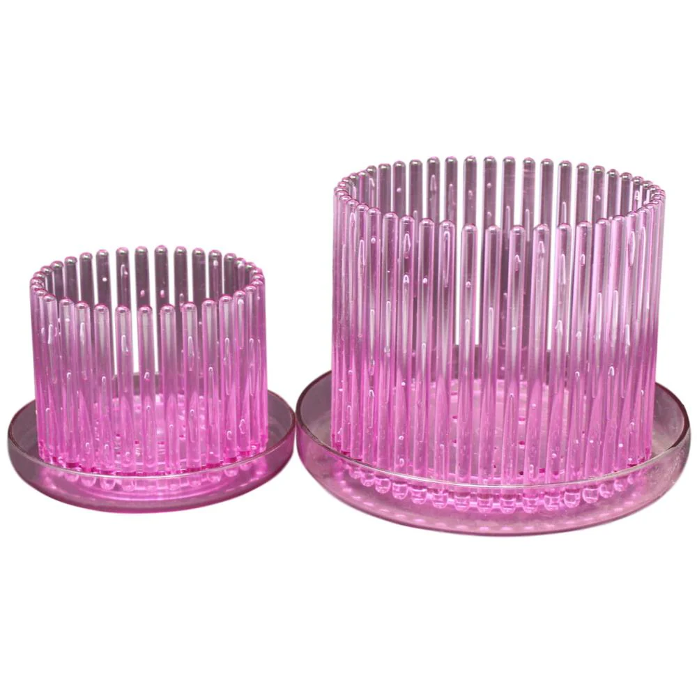 5.25" Rose Quartz  Carousel Orchid Pot and Saucer - Image 2