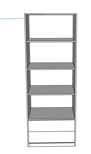 دولاب 180×80سم - SHR341 - Image 2