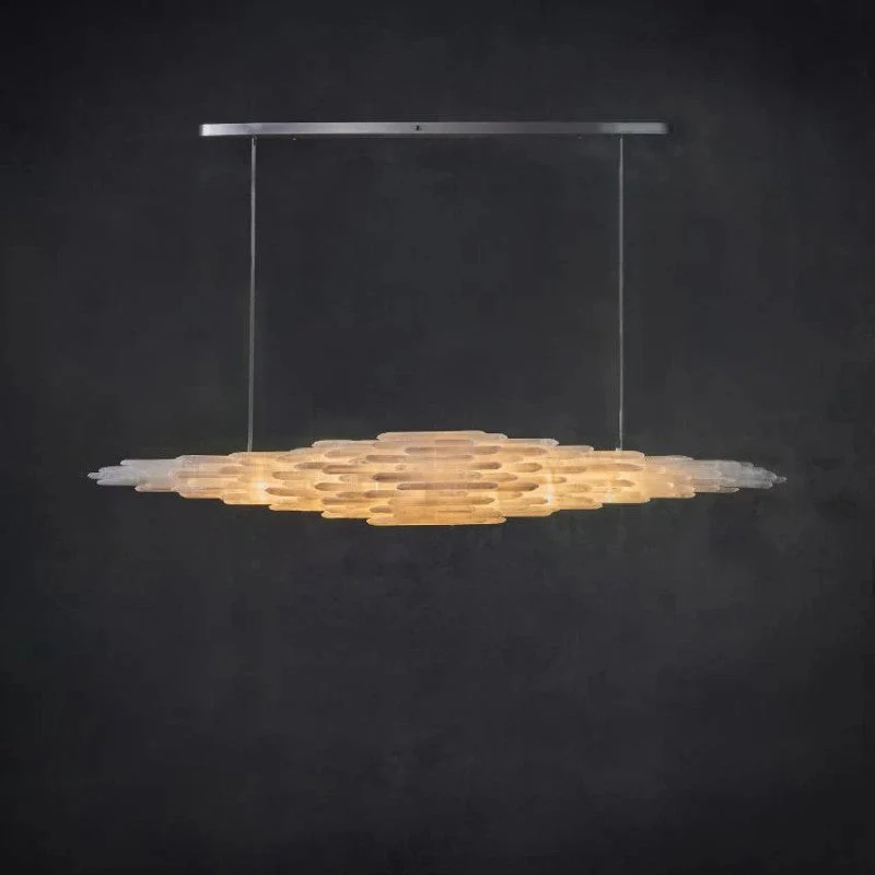 Selenite Crystal Natural Chandelier 47" 59" 71" - Image 1