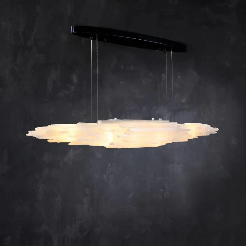 Selenite Crystal Natural Chandelier 47" 59" 71" - Image 3
