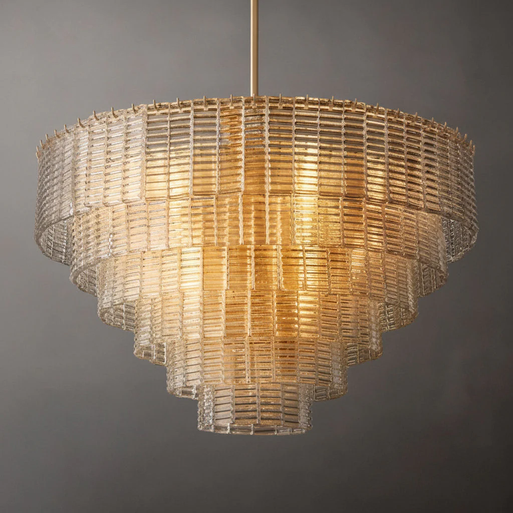 Samurix Glass Round Chandelier 41” - Image 3