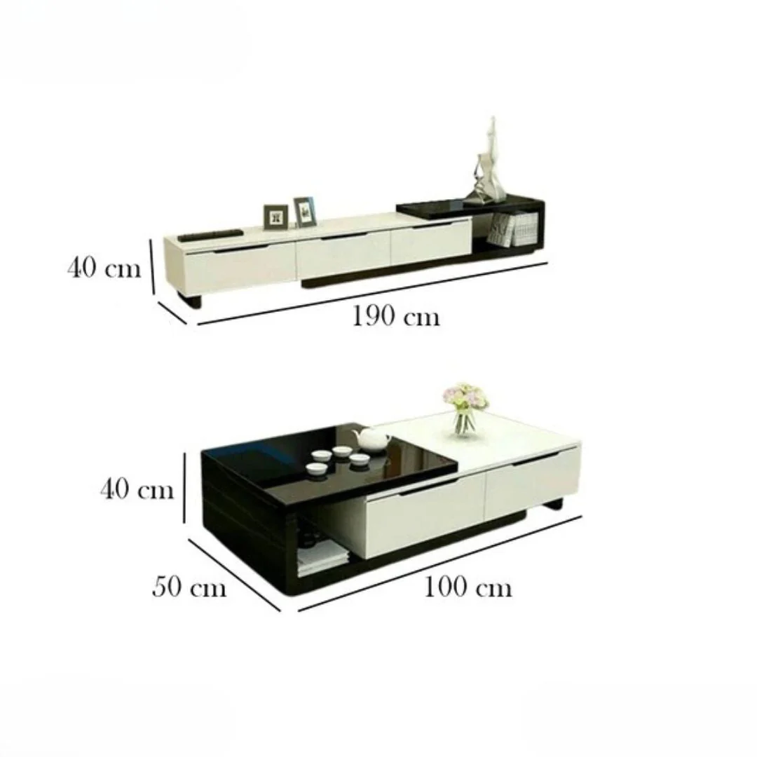 طقم ترابيزة تليفزيون مع ترابيزة قهوة - قطعتين - ORN83 - Image 3