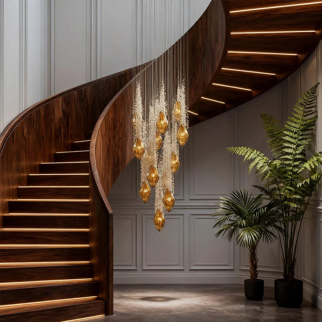 Stairway Chandelier Artistic Crystal Ceiling Light - Image 2