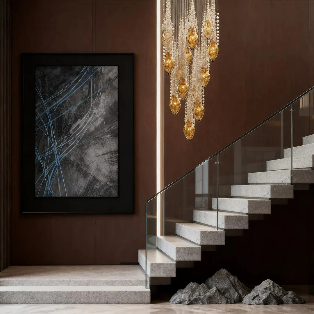 Stairway Chandelier Artistic Crystal Ceiling Light - Image 3