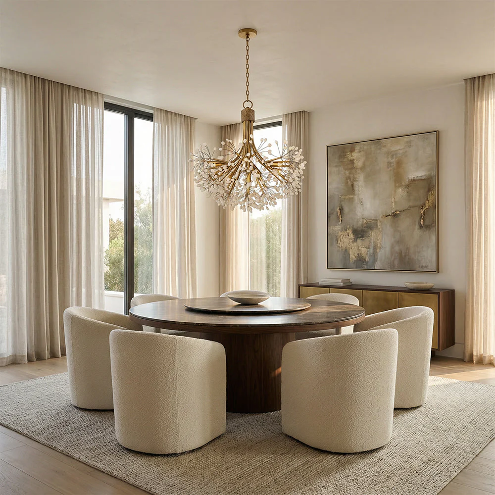 Stone Quartz Nine-Light Chandelier - Image 2