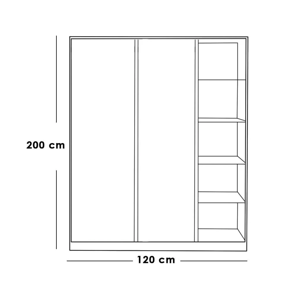 دولاب 200×120سم - CITY42 - Image 3