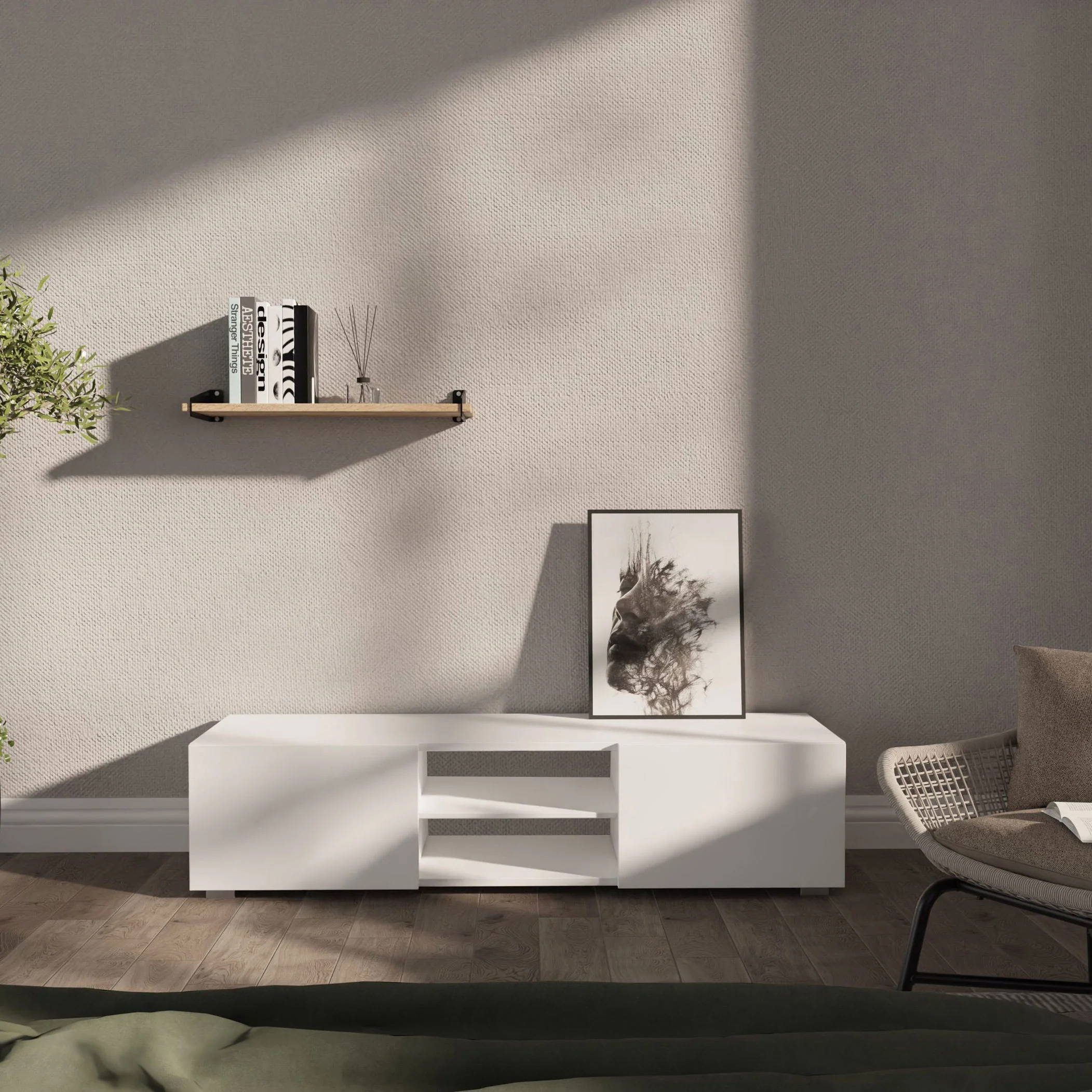 ترابيزة تليفزيون 150×34سم - FAN657 - Image 1