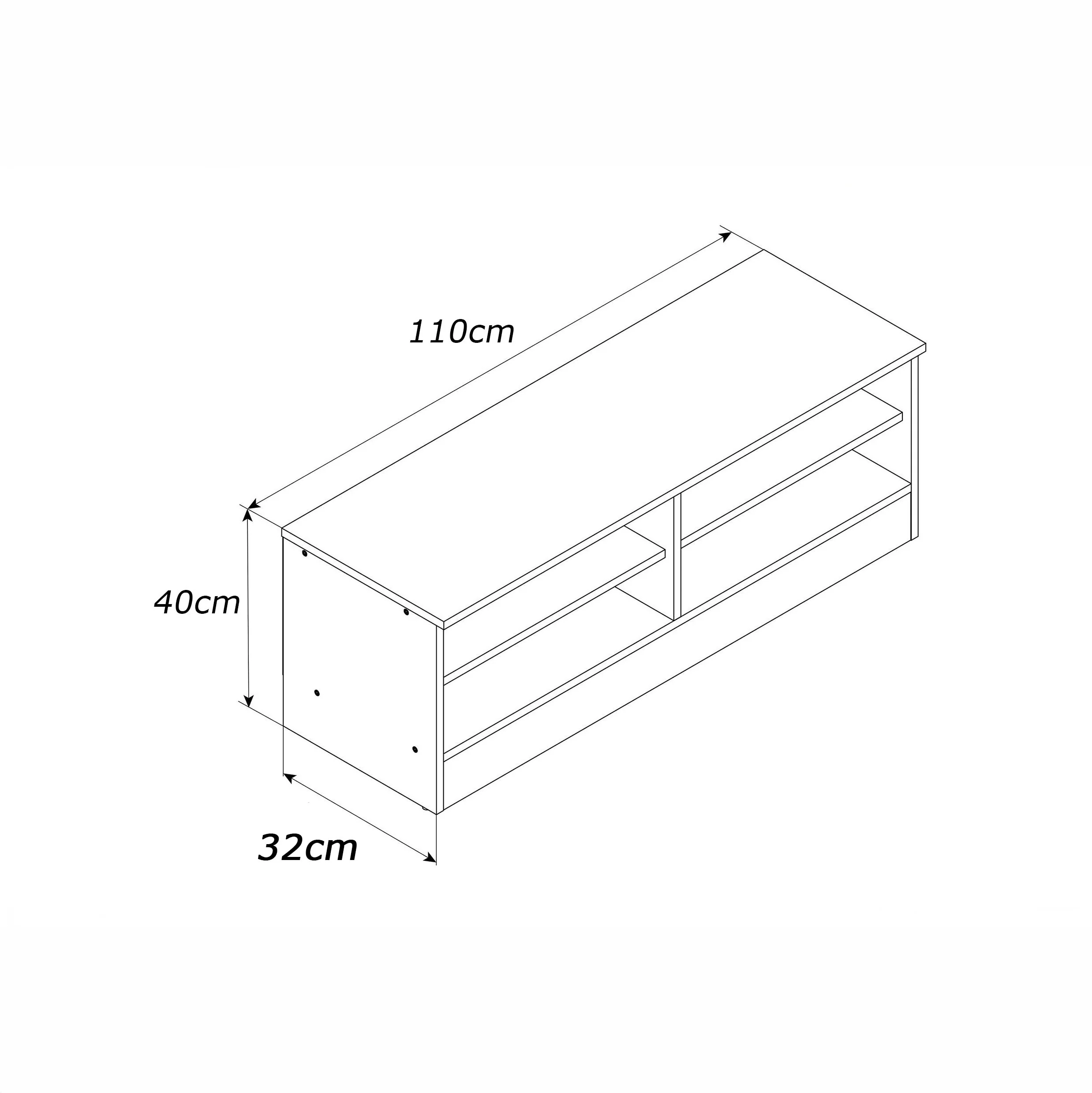 ترابيزة تليفزيون 110×32سم - FAN679 - Image 2