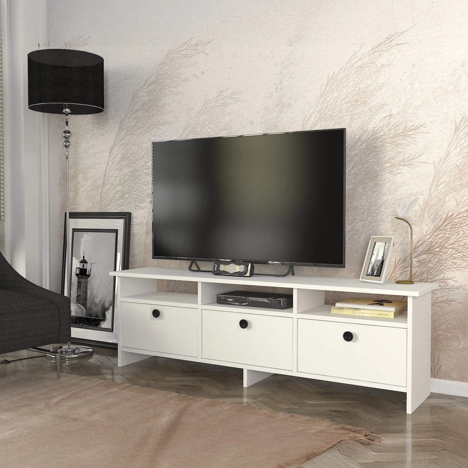 ترابيزة تليفزيون 120×30سم - FAN691 - Image 1