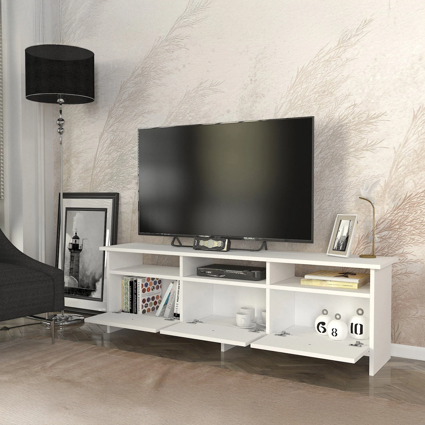 ترابيزة تليفزيون 120×30سم - FAN691 - Image 2