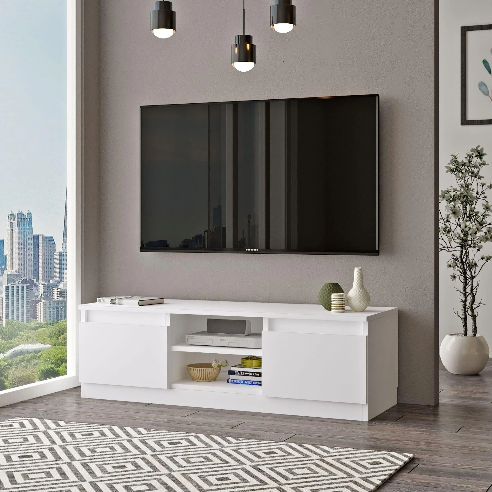 ترابيزة تليفزيون 120×30سم - FAN629 - Image 2