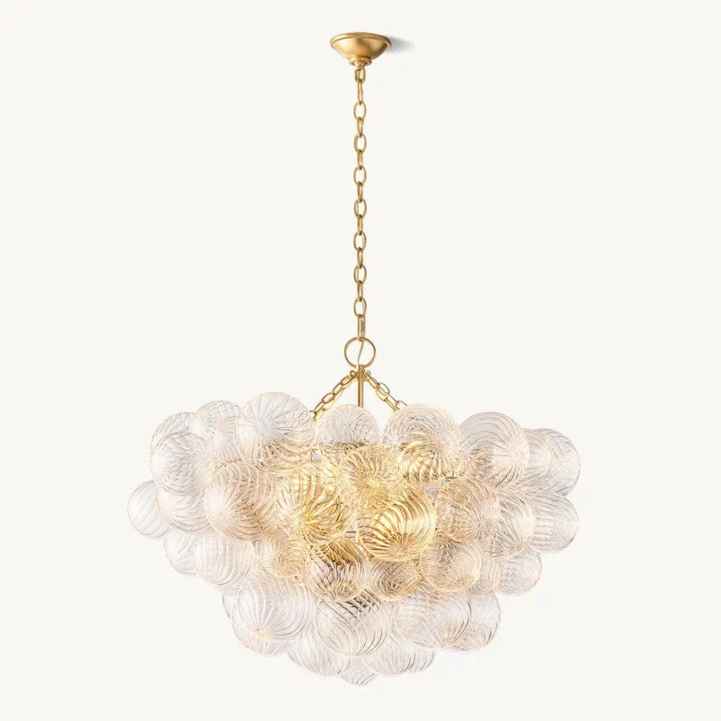 Talia Round Glasor Globe Chandelier 33" - Image 1