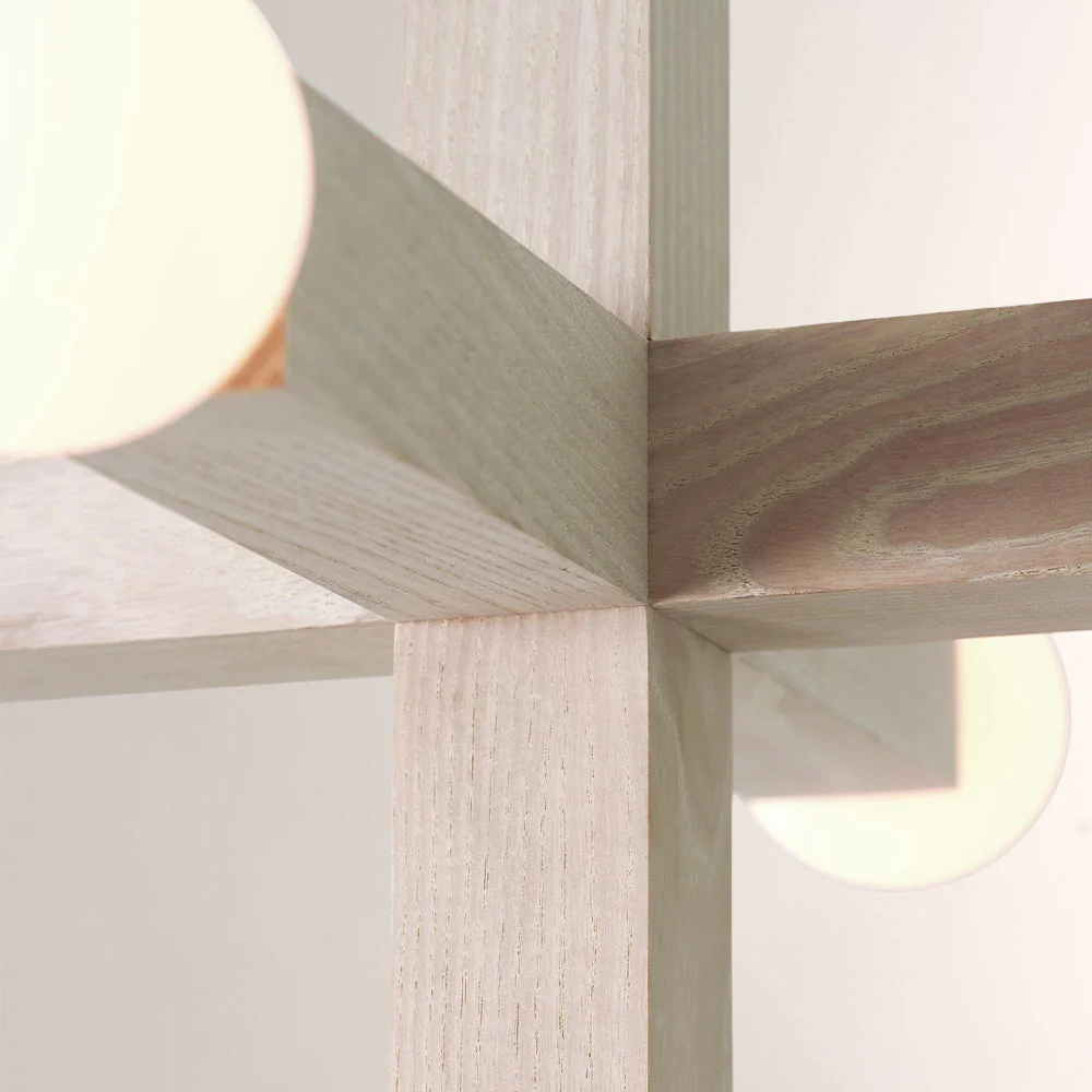 Unison Wood Cross Globe Chandelier - Image 2
