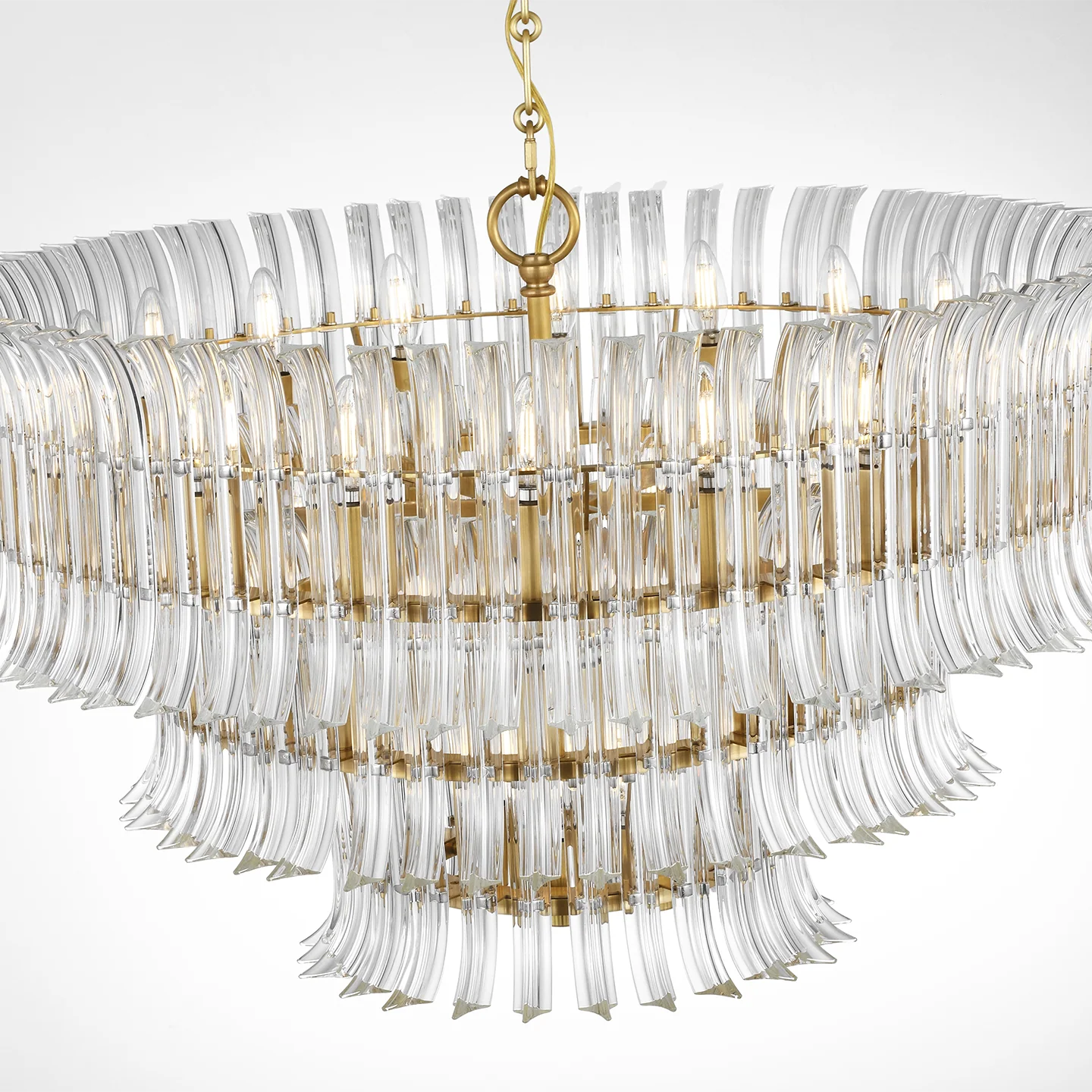 Rhine 34" Three Tier Chandelier - Image 3