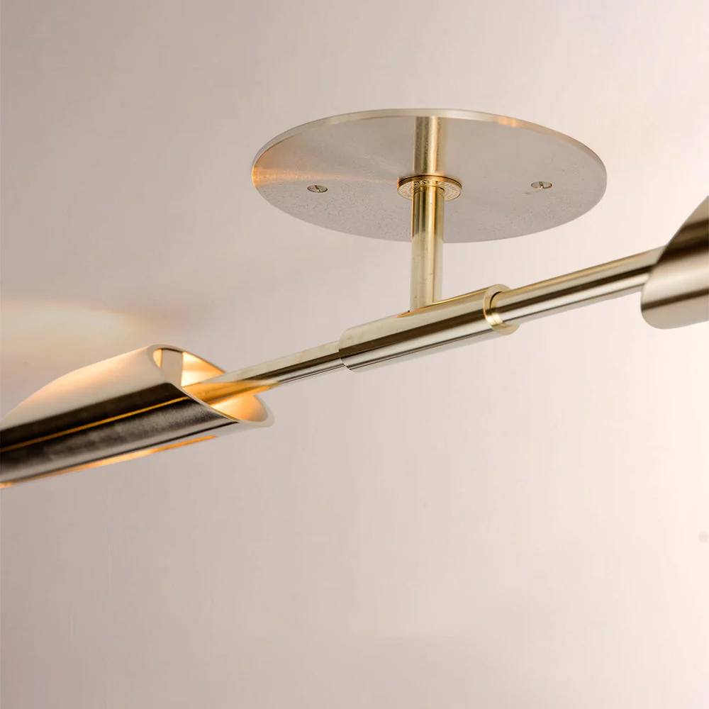 Voyant Dual-Sculpt Brass Wall Sconce - Image 3