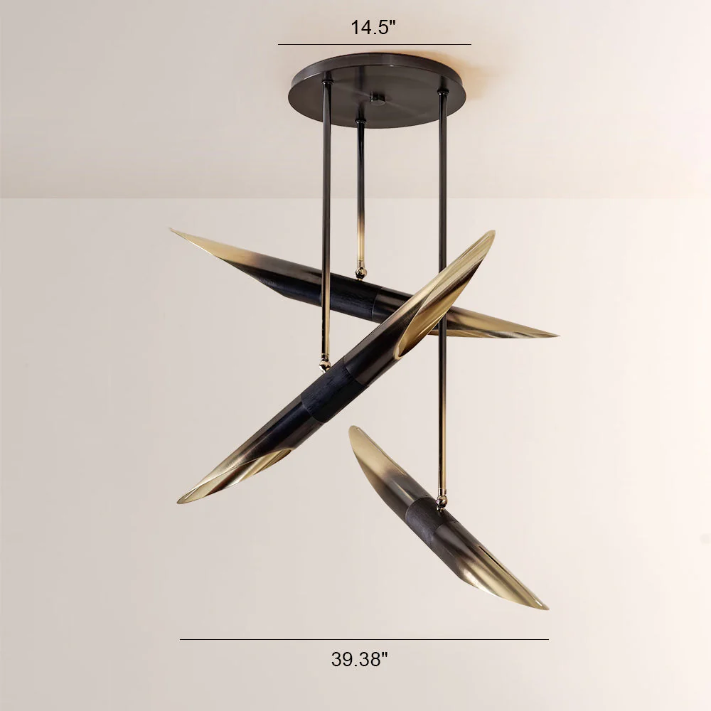Voyant Sculptural Spire Chandelier - Image 3