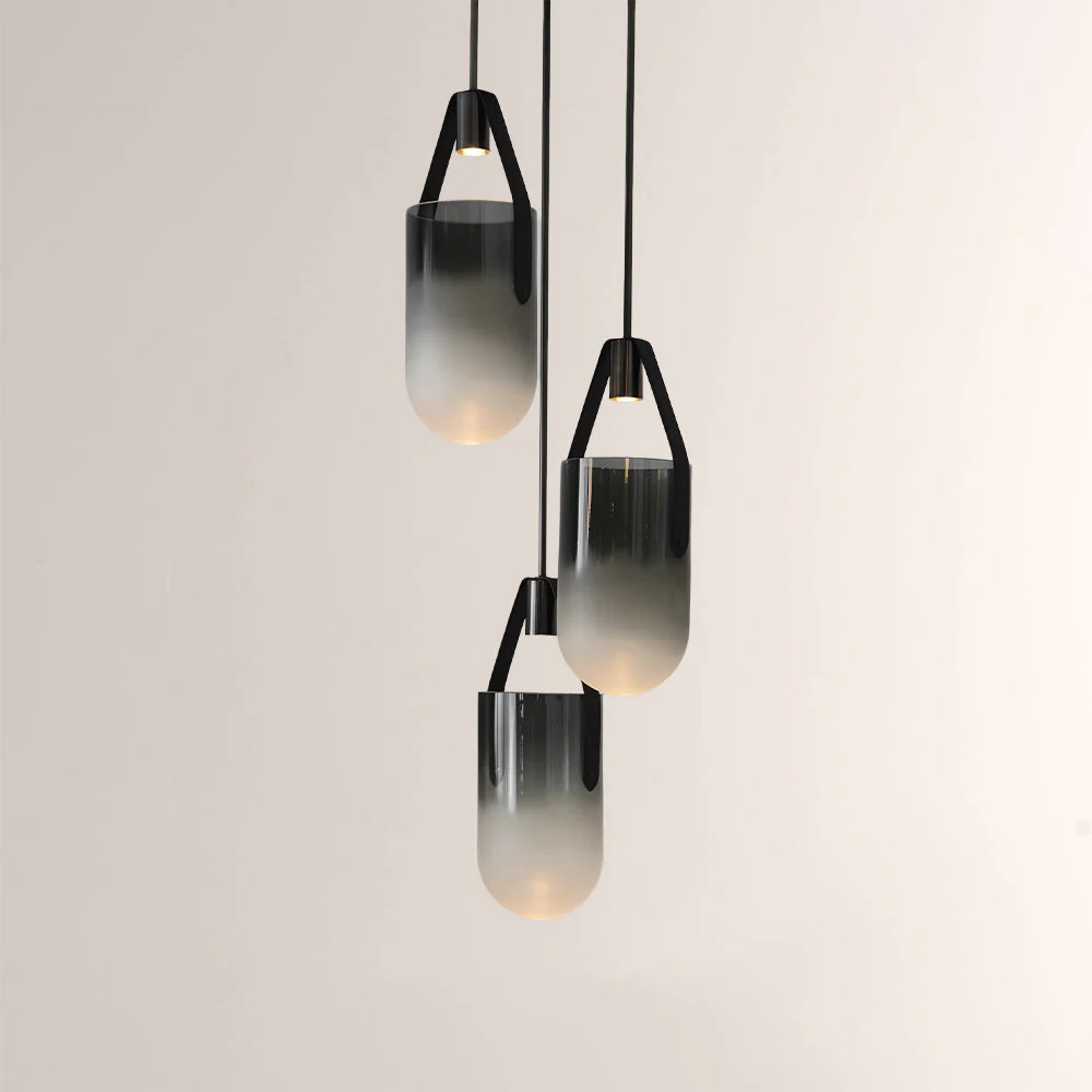 Welden Ombre Glass Cluster Chandelier - Image 2