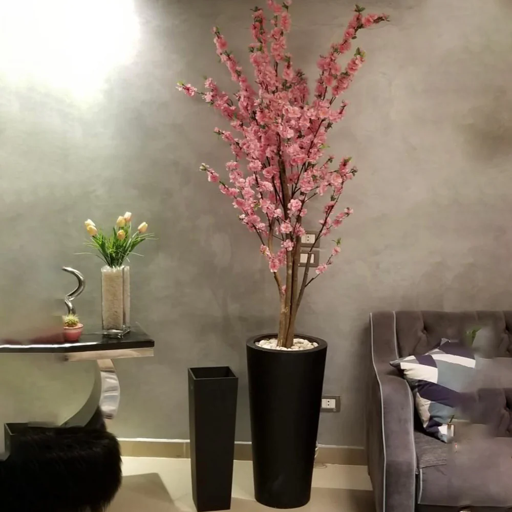 إناء زرع مع شجرة شيري بلوسوم - FL84 - Image 1