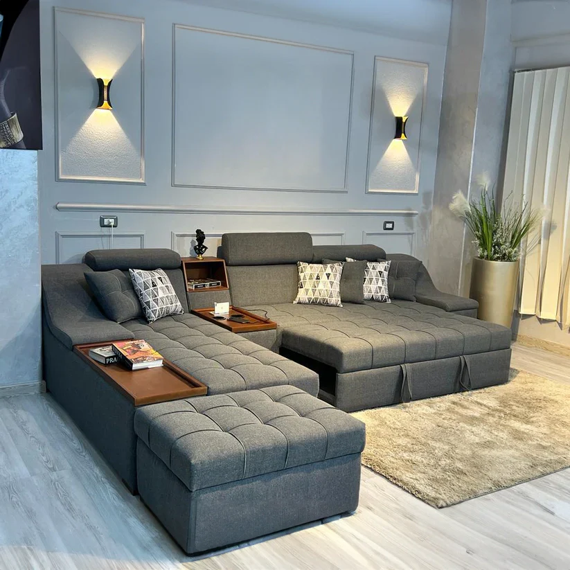 ركنة سرير سحارة مع بوف 200×340سم - FAK301 - Image 1