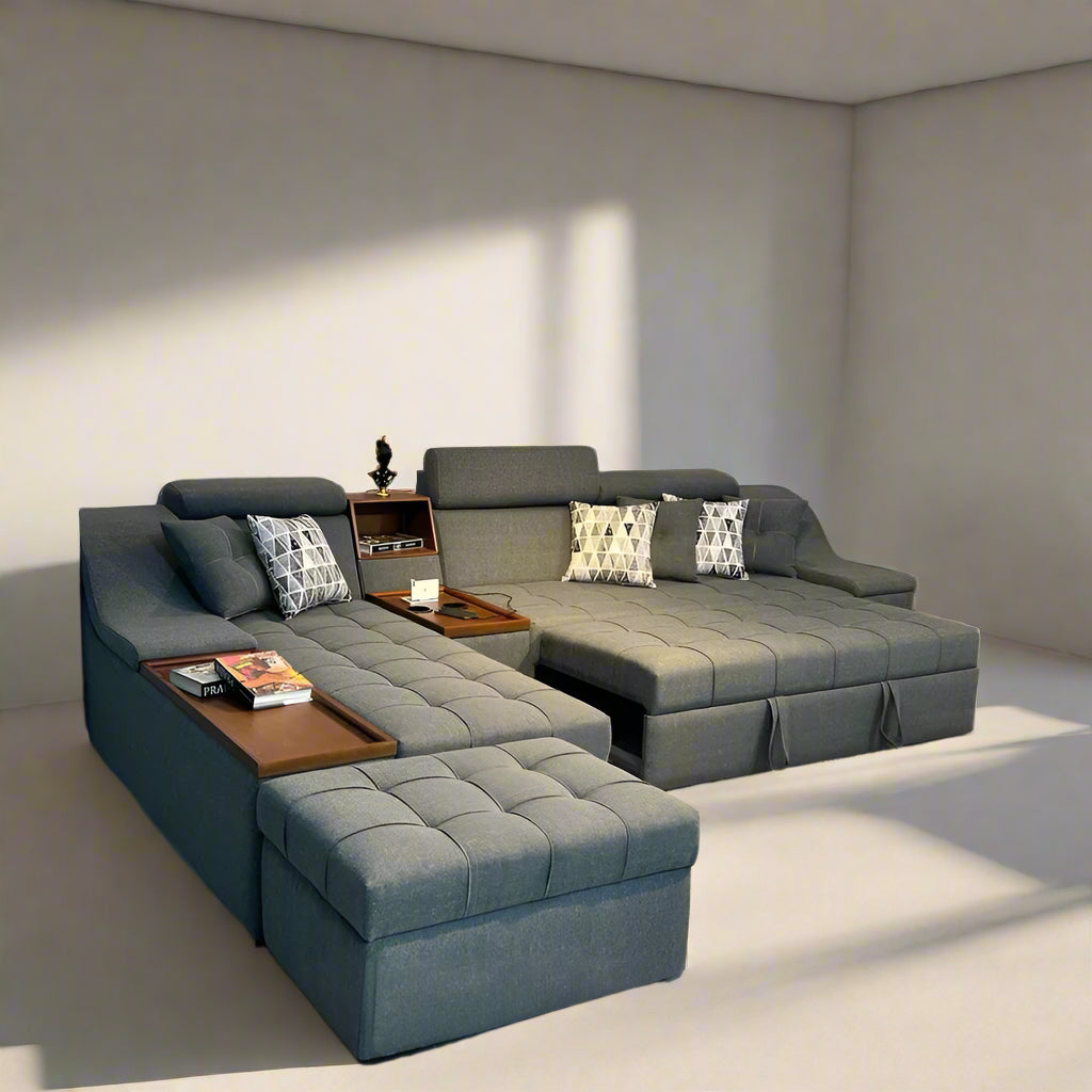 ركنة سرير سحارة مع بوف 200×340سم - FAK301 - Image 2