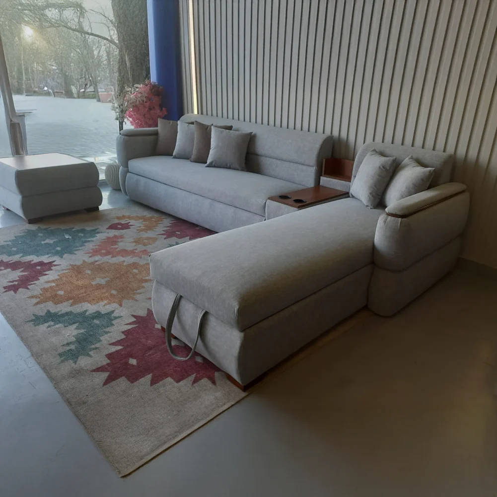 ركنة سرير خشب زان 350×200سم - QAM207-F - Image 3