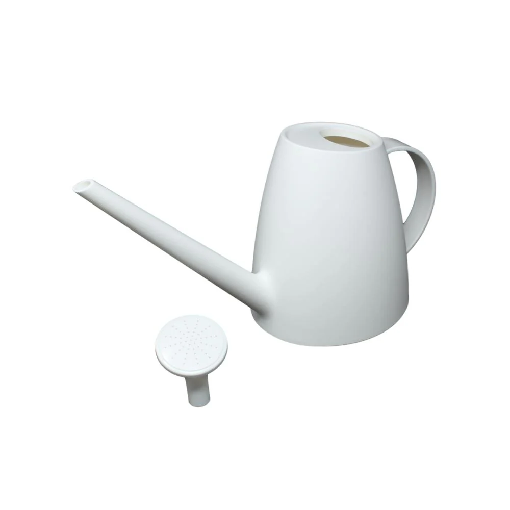 rePotme 1 Quart Plastic Watering Can with Rose - Pearl White - Image 2
