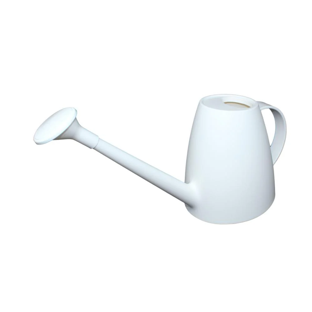 rePotme 1 Quart Plastic Watering Can with Rose - Pearl White - Image 1