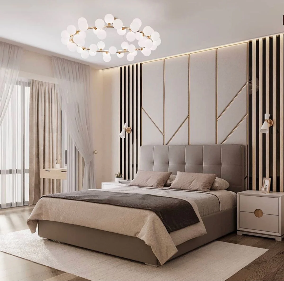سرير خشب زان 160×200سم- DECO121 - Image 1