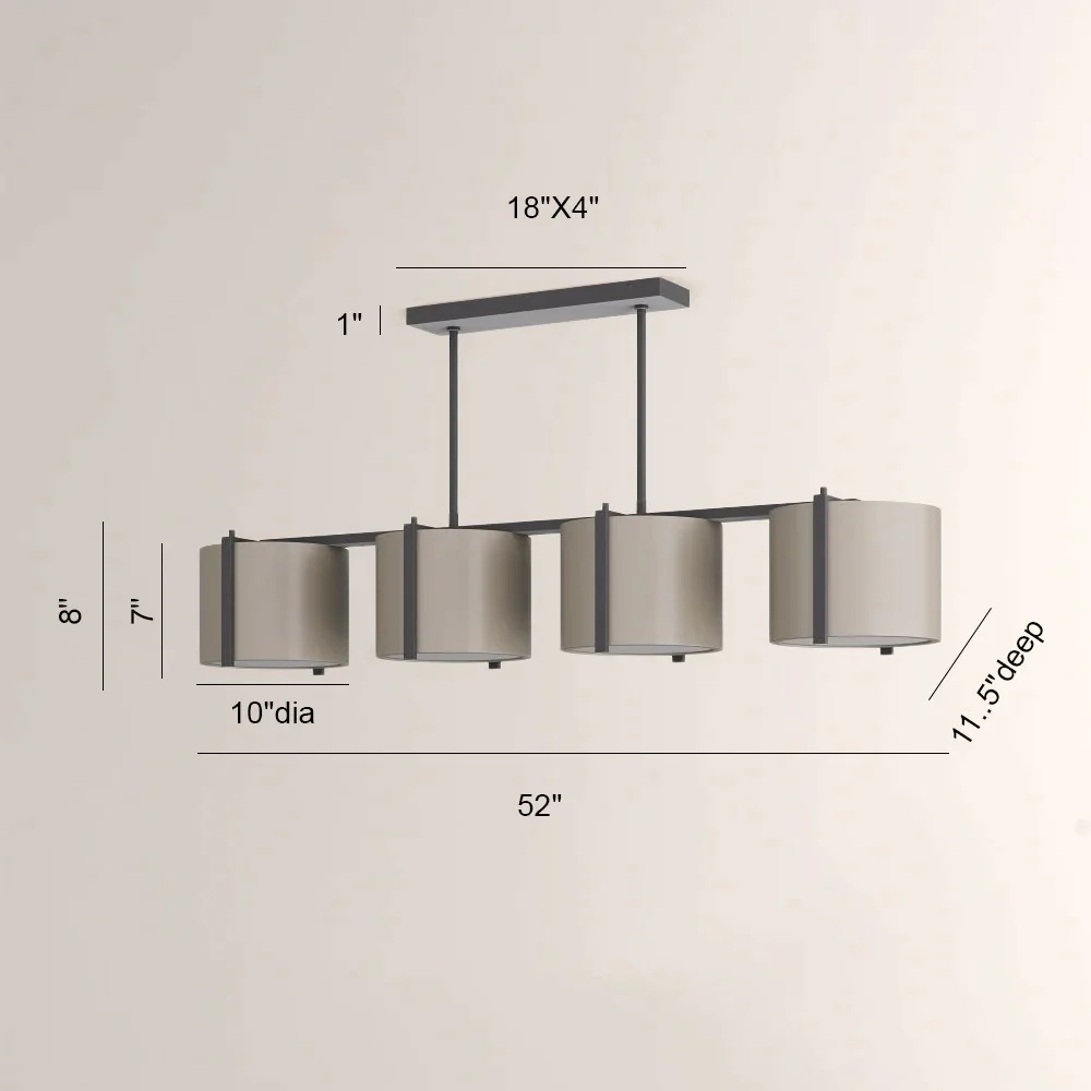 Zenovia Linear Chandelier - Image 3