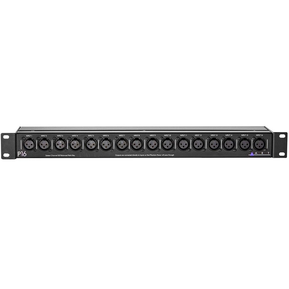 ART Pro Audio P16 16-Point Balanced XLR Patch Bay - Image 1