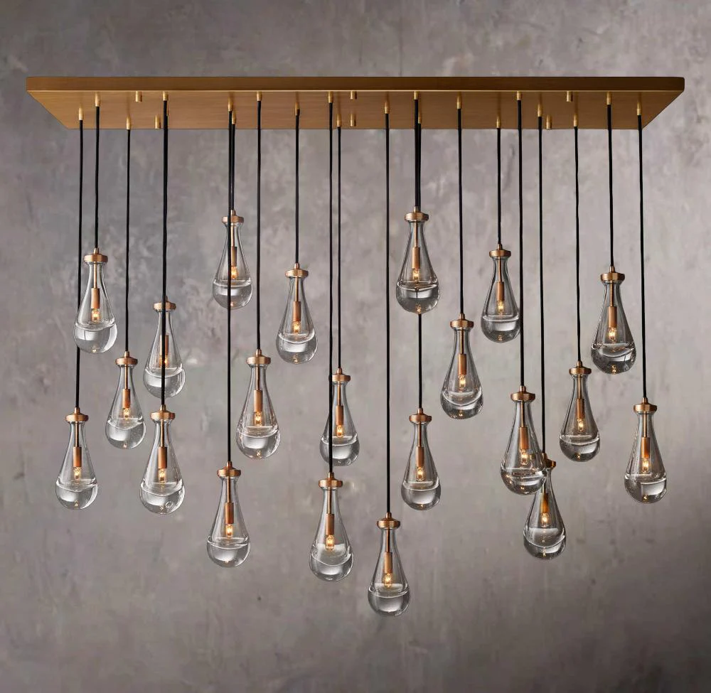 Raindrop Linear Chandelier 72″