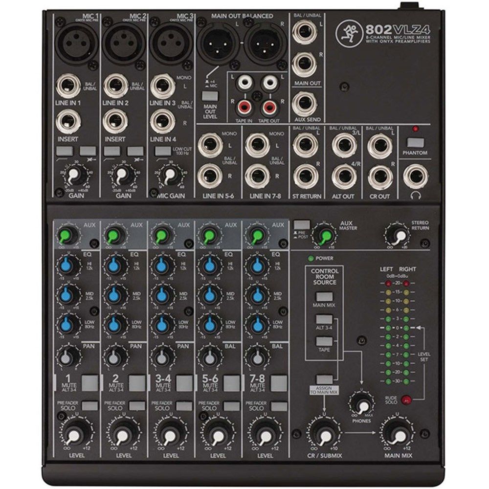 Mackie 802VLZ4 8-Channel Ultra Compact Mixer - Image 1